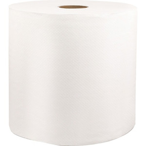 Livi VPG Select 46528 Hard Wound Roll Towel - 1 Ply - 8" Width x 1000 ft Length - 1 45/64" Core - Embossed - White Product Image 