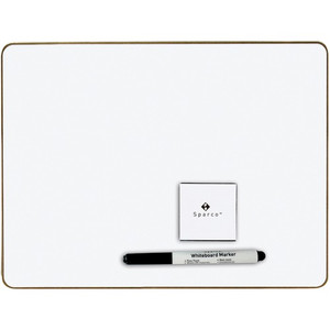 Sparco Dry-erase Board Kit with 12 Sets - 12" (1 ft) Width x 9" (0.8 ft) Height - White Surface - Magnetic Product Image 