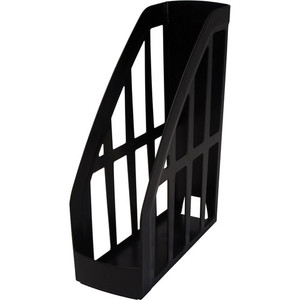 Storex Value Line Recycled Magazine File - Black - Plastic Product Image 