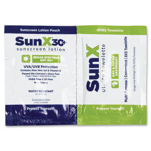 SunX CoreTex SPF30 Sunscreen Towelettes with Dispenser (SUXCTSS010661) View Product Image