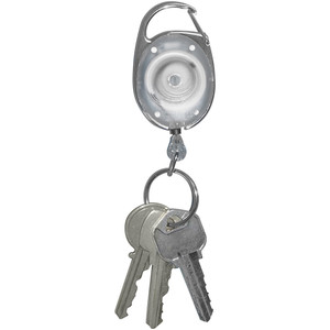 Tatco Reel Key Chain with Chrome Carabiner - Chrome - (TCO58200) View Product Image