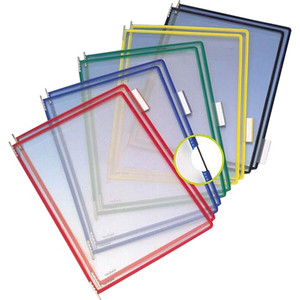 Tarifold, Inc. Pivoting Wire Framed Clear Pockets, 10/PK, AST (TFIP090) View Product Image