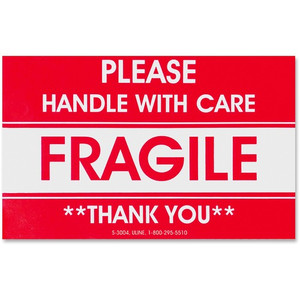 Tatco Fragile/Handle With Care Shipping Label (TCO10951) View Product Image