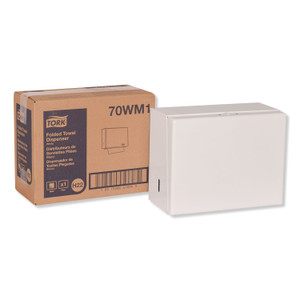 Tork Singlefold Hand Towel Dispenser, 11.75 x 5.75 x 9.25, White View Product Image