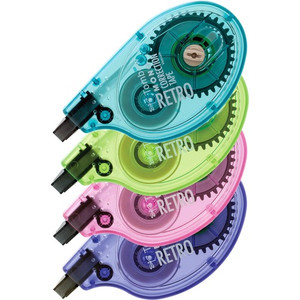 Tombow Single-line Bright Dispenser Correction Tapes - 0.16" Tape Width x 32.83 ft Tape Length - 1 Line(s) - White Tape - Ergonomic Assorted Dispenser - Acid-free, Non-refillable Product Image 