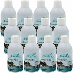 TimeMist Metered 30-Day Caribbean Waters Scent Refill - Spray - 6000 ft - 6.6 fl oz (0.2 quart) - Caribbean Waters - 30 Day - (TMS1042756CT) Product Image 
