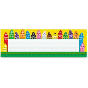 Trend Colorful Crayons Name Plates (TEP69013) View Product Image