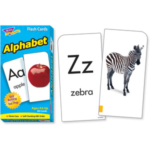 Trend Enterprises Alphabet Flash Cards, 80 Cards, Multi (TEP53012) View Product Image