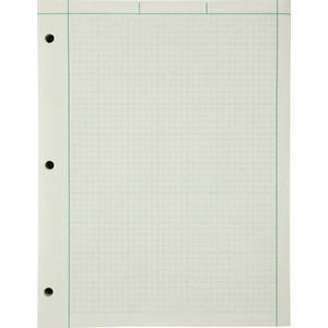 Tops Engineer Pads,Ruled 5x5 Sq/Inch,200 Shts/Pad,8-1/2"x11",GN (TOP22144) View Product Image
