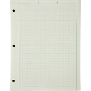 Tops Engineer Pads,Ruled 5x5 Sq/Inch,200 Shts/Pad,8-1/2"x11",GN (TOP22144) View Product Image