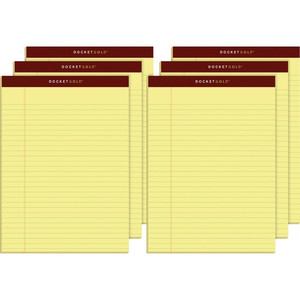 Tops Writing Pad, Legal Ruled, 50 Shts, 8-1/2"x11-3/4", 6/PK, CA (TOP63956) View Product Image