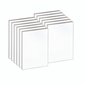 TOPS Second Nature Recycled Unruled Memo Pads, 4 x 6, White, 100 Sheets, 12/Pack View Product Image