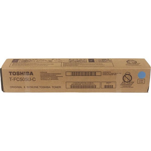 Toshiba Original Toner Cartridge - Cyan (TOSTFC505UC) Product Image
