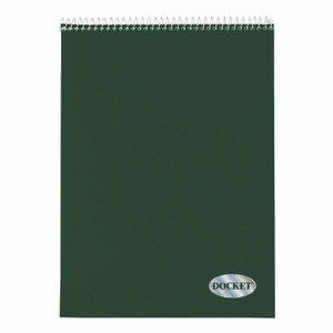 TOPS Docket Graph Pad, Quadrille Rule (4 sq/in), Green Cover, 70 White 8.5 x 11 Sheets View Product Image