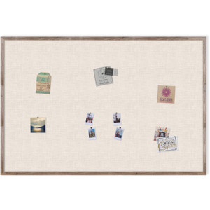 U Brands Bulletin Board, Linen, 48"Wx36"H, Rustic/Natural (UBR4894U0001) View Product Image