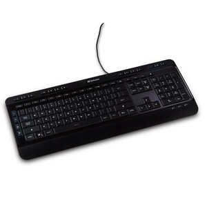 Verbatim Keyboard, Illuminated, USB Connection, Corded (VER99789) View Product Image