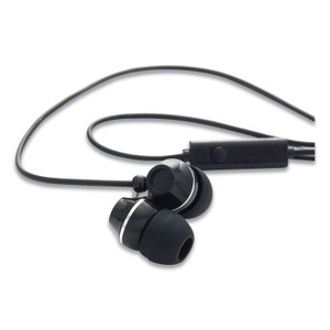 Verbatim Stereo Earphones with Microphone, Black View Product Image