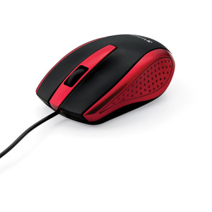 Verbatim Corded Notebook Optical Mouse - Red (VER99742) View Product Image