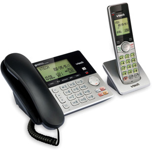 VTech CS6949 DECT 6.0 Standard Phone - Black, Silver (VTECS6949) View Product Image