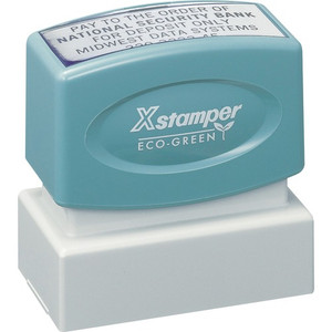 Xstamper Custom Endorsement Pre-inked Stamp View Product Image
