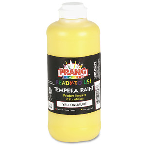 Prang Ready-to-Use Tempera Paint, Yellow, 16 oz Dispenser-Cap Bottle (DIX21603) View Product Image