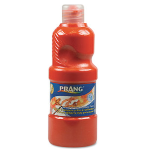 Prang Washable Paint, Orange, 16 oz Dispenser-Cap Bottle (DIX10702) View Product Image