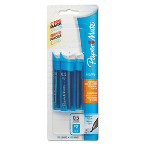Paper Mate Lead Refills, 0.5 mm, HB, Black, 35/Tube, 3 Tubes/Pack (PAP66400PP) View Product Image
