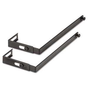 Universal Adjustable Cubicle Hangers, Black, 2/Set (UNV08173) View Product Image