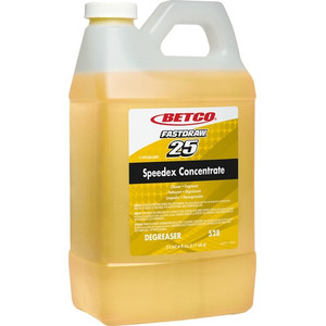 Betco Speedex FastDraw 25 Concentrate Heavy-Duty Degreaser - For Multi Surface - Concentrate - 67.6 fl oz (2.1 quart) - Lemon Scent - Light Amber Product Image 