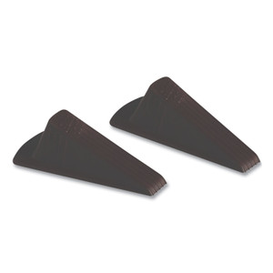 AbilityOne 5340016936357, SKILCRAFT Doorstop, Extra-Large, 3.5 x 6.75 x 2, Brown, 2/Pack (NSN6936357) View Product Image