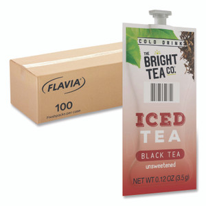 FLAVIA The Bright Tea Co. Unsweetened Iced Black Tea Freshpack, 100/Carton View Product Image