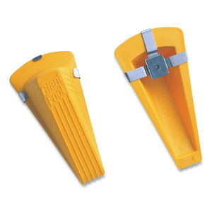 AbilityOne 5340016936356, SKILCRAFT Doorstop, Extra-Large, 3.5 x 6.75 x 2, Yellow View Product Image