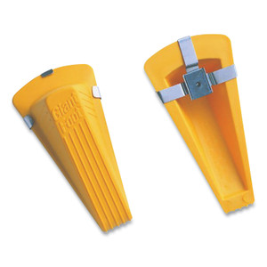 AbilityOne 5340016936356, SKILCRAFT Doorstop, Extra-Large, 3.5 x 6.75 x 2, Yellow (NSN6936356) View Product Image