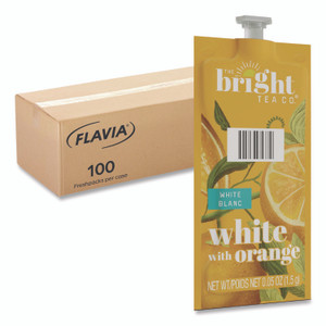 FLAVIA The Bright Tea Co. White with Orange Tea Freshpack, 100/Carton View Product Image