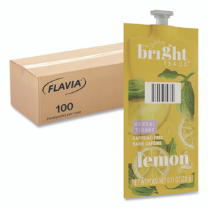 FLAVIA The Bright Tea Co. Lemon Herbal Tea Freshpack, 100/Carton View Product Image