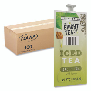 FLAVIA The Bright Tea Co. Iced Green Tea with Honey Freshpack, 100/Carton View Product Image