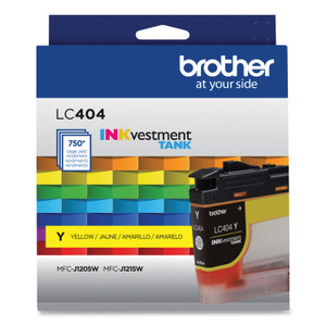 Brother LC404YS INKvestment Ink, 750 Page-Yield, Yellow (BRTLC404YS) View Product Image