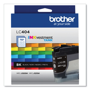 Brother LC404BKS INKvestment Ink, 750 Page-Yield, Black View Product Image