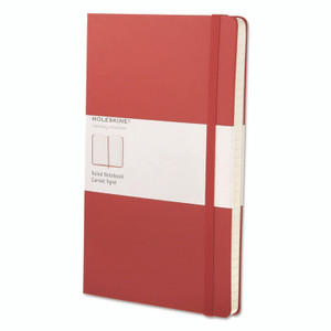 Moleskine Classic Colored Hardcover Notebook, 1-Subject, Narrow Rule, Red Cover, (240) 8.25 x 5 Sheets View Product Image