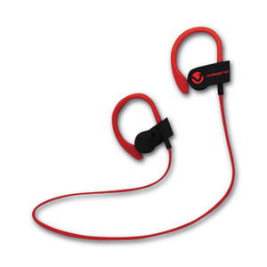 Volkano Race Series Wireless Bluetooth 4.2 Stereo Earphones with Built-In Mic, Red/Black (VLKVK1008BKRD) View Product Image