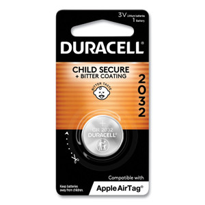 Duracell Lithium Coin Batteries With Bitterant, 2032 View Product Image