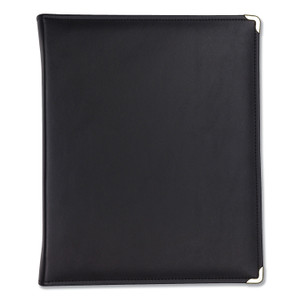 Samsill Classic Collection Zipper Ring Binder, 3 Rings, 1.5" Capacity, 11 x 8.5, Black (SAM15250) View Product Image