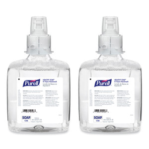 PURELL HEALTHY SOAP E1 Foam Handwash, For CS6 Dispensers, Fragrance-Free, 1,200 mL, 2/Carton (GOJ658302CT) View Product Image