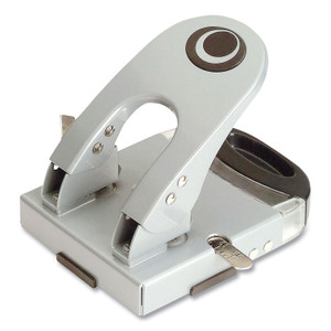 Officemate 50-Sheet Deluxe Two-Hole Punch, 1/4" Holes, Gray/Blue (OIC90101) View Product Image