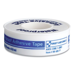 First Aid Only Waterproof-Adhesive Medical Tape with Dispenser, Acrylic, 1" x 15 ft, White View Product Image