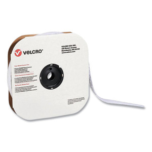 VELCRO Brand Sticky-Back Fasteners, Loop Side, 1" x 75 ft, White View Product Image