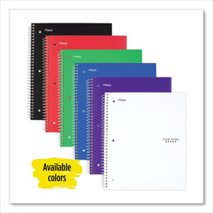 Five Star Wirebound Notebook, 1-Subject, Wide/Legal Rule, Randomly Assorted Cover Color, (100) 10.5 x 8 Sheets View Product Image