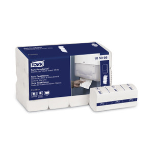 Tork PeakServe Continuous Hand Towel, 1-Ply, 7.91 x 8.85, White, 270 Wipes/Pack, 12 Packs/Carton (TRK105066) View Product Image