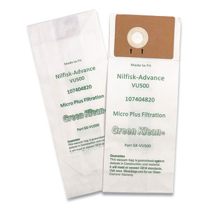 Green Klean Replacement Vacuum Bags, Fits Advance VU500, 10/Pack (GRKVU500P) View Product Image