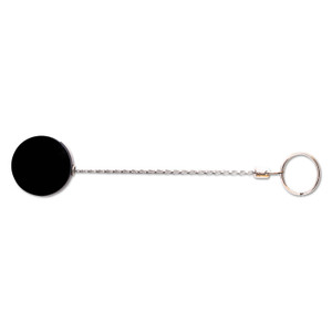 Advantus Heavy-Duty Retractable ID Card Reel, 18.5" Extension, Black/Chrome, 6/Pack View Product Image